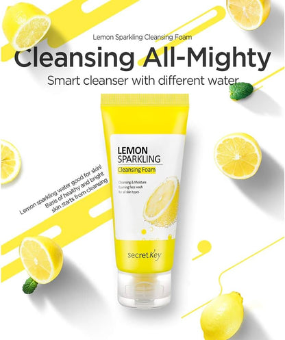 Secret Key Lemon Sparkling Cleansing Foam 200ml - KLO