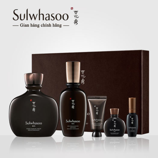 [US STOCK] Sulwhasoo MEN Inner Charging Serum 140ml & Skin Strengthening Emulsion 90ml - KLO