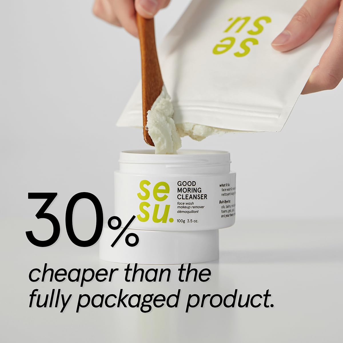 simply works SESU Good Moring Cleanser 100g refill