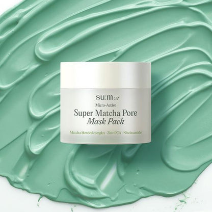 su:m37 Micro-Active Super Matcha Pore Mask Pack 100ml