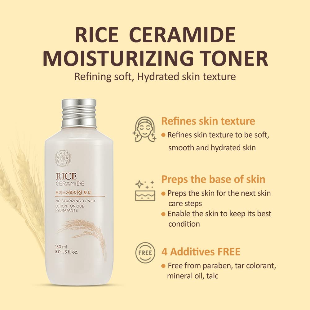 [US STOCK] FACE SHOP Rice & Ceramide Moisturizing Toner - 150ml - KLO