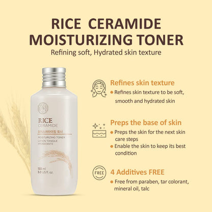 [US STOCK] FACE SHOP Rice & Ceramide Moisturizing Toner - 150ml - KLO