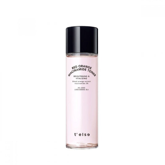The t'else Red Orange Niacinamide Toner 150ml is a revitalizing toner that focuses on brightening and balancing the skin.