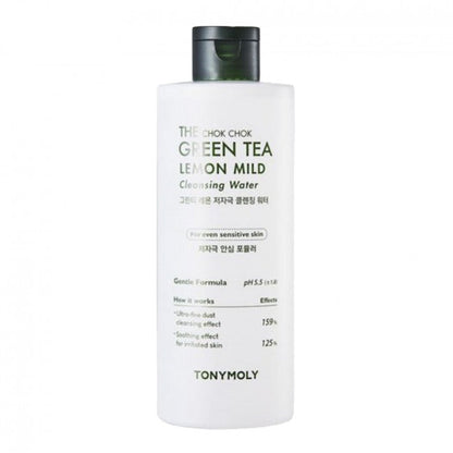 (Matt) TONYMOLY The Chok Chok Green Tea Lemon Mild Cleansing Water 300ml - DODOSKIN